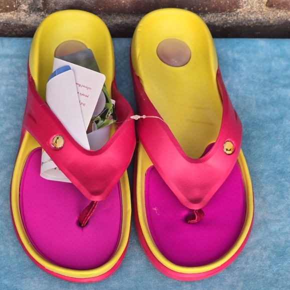 New Women's Slide Flip Flops Thong Sandals Sz 7 - Picture 5 of 10